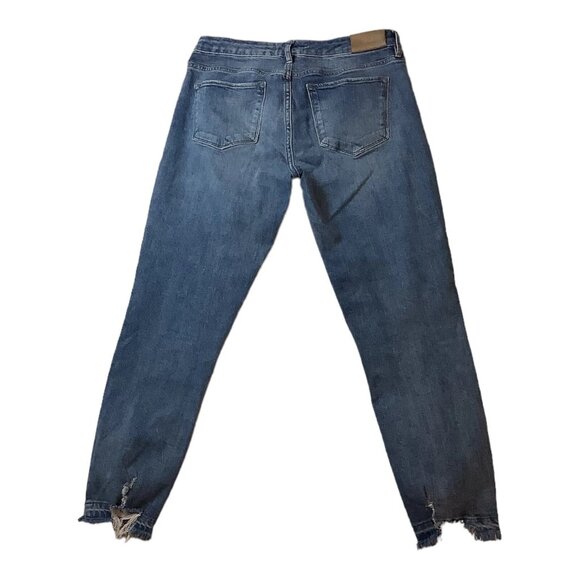 Dear John Blaire Straight Denim Stretch Jeans Womens Size 28 Mid-Rise Blue - Picture 2 of 12